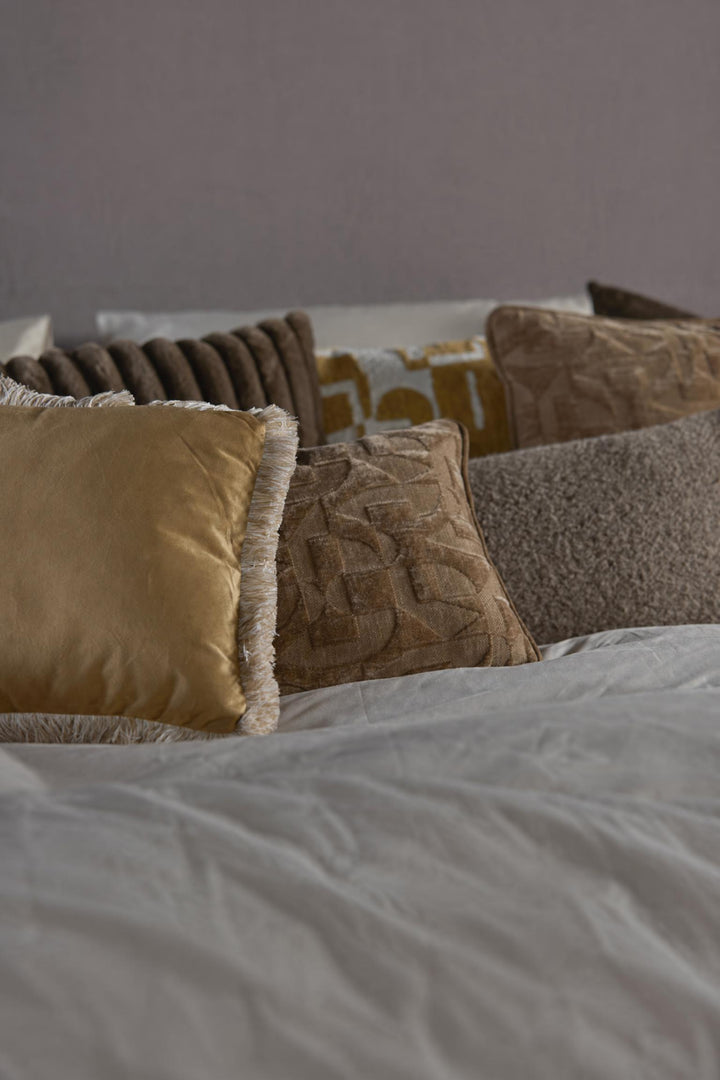 Cuscino Hato in tessuto Marrone 60 x 30 cm