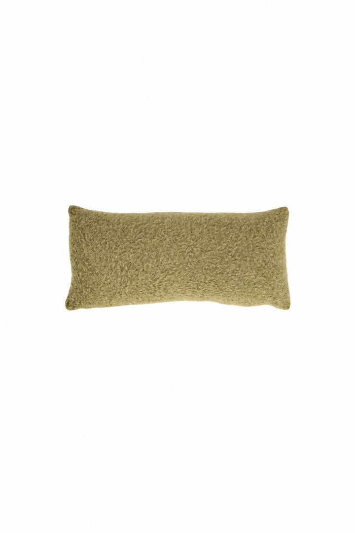 Cuscino Laisa in tessuto Verde oliva 60 x 30 cm