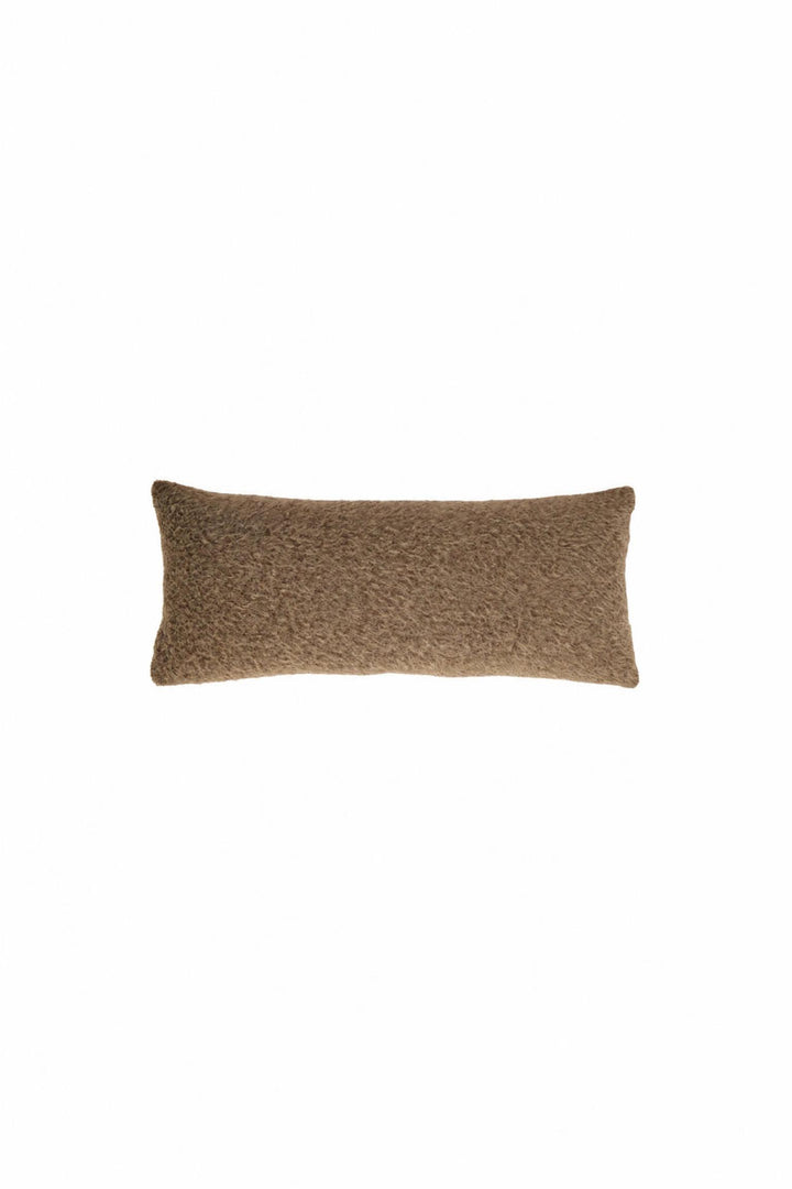 Cuscino Laisa in tessuto Marrone scuro 60 x 30 cm
