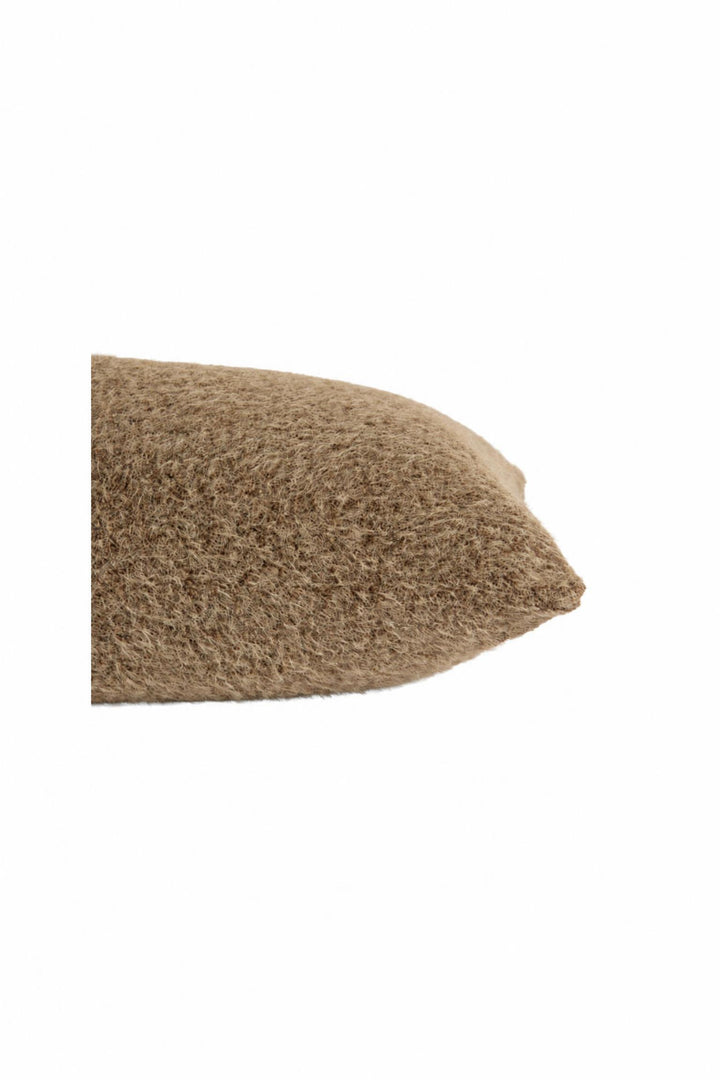 Cuscino Laisa in tessuto Marrone scuro 60 x 30 cm