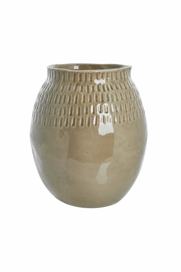 Vaso Talia in ceramica Lino Ø 26 x H 29,5 cm