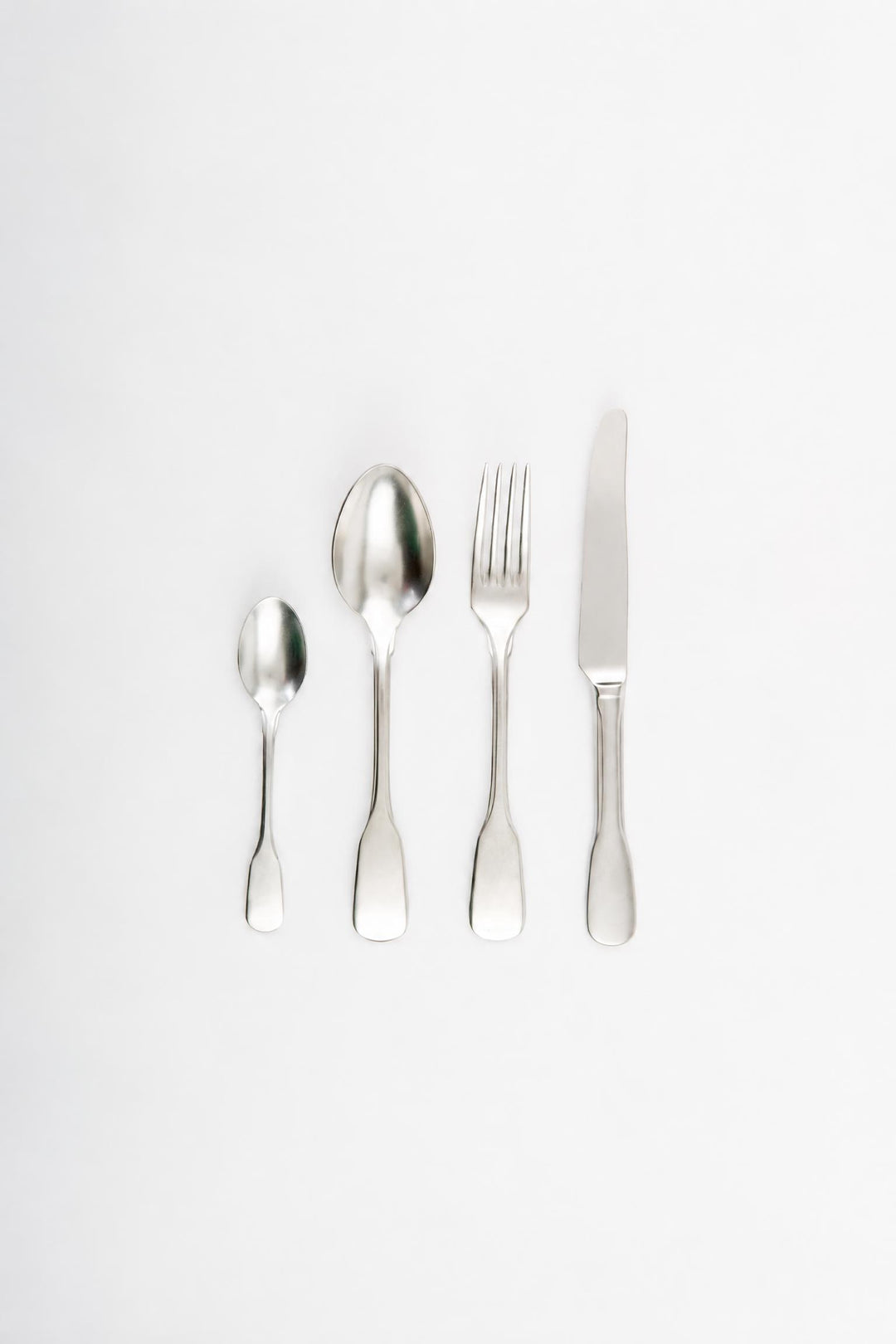 Set di posate 4 pezzi Brick Lane in acciaio Stone washed