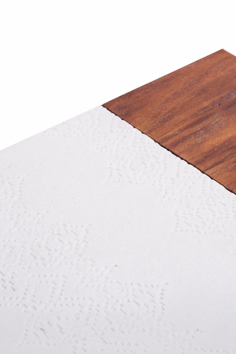 Tagliere In/Taglio 2 in legno, gres e acciaio