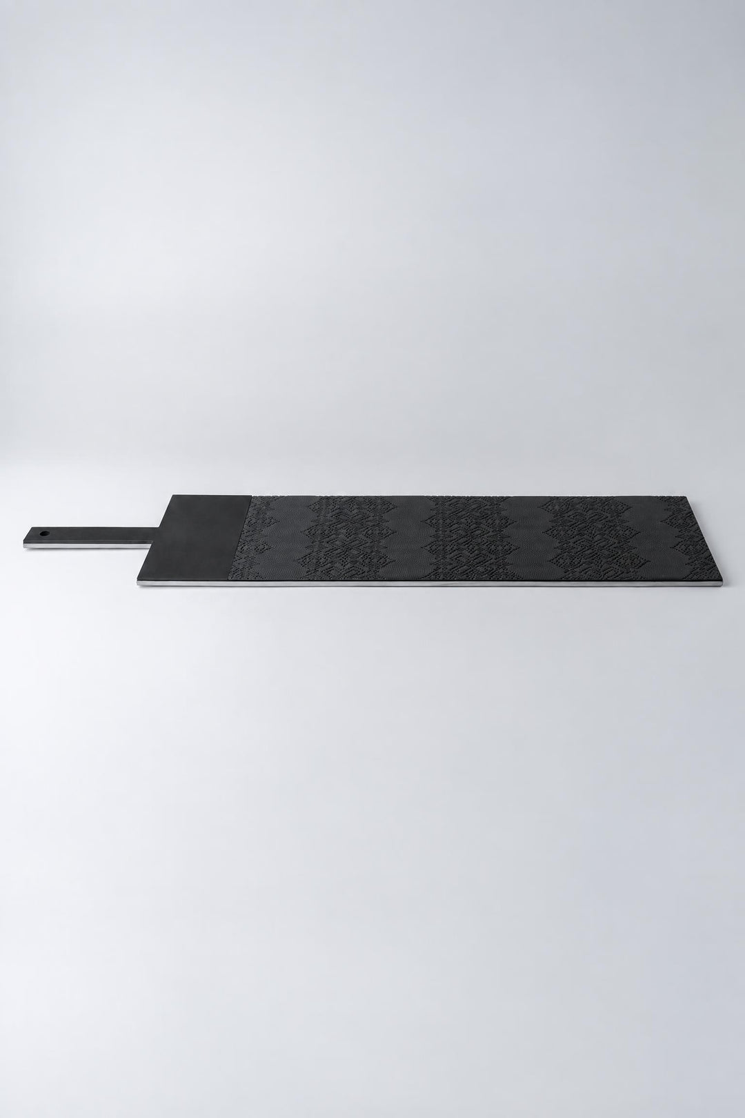 Tagliere In/Taglio 2 in legno, gres e acciaio Nero