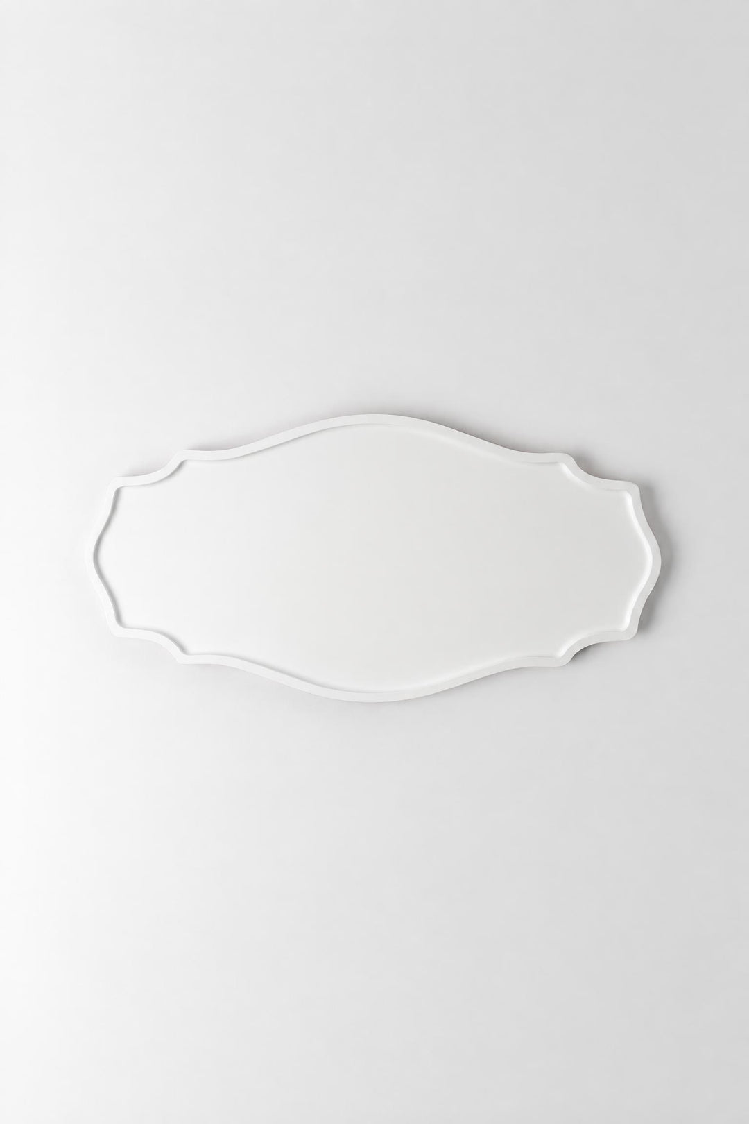 Vassoio Outline in legno Bianco 50 x 25 cm
