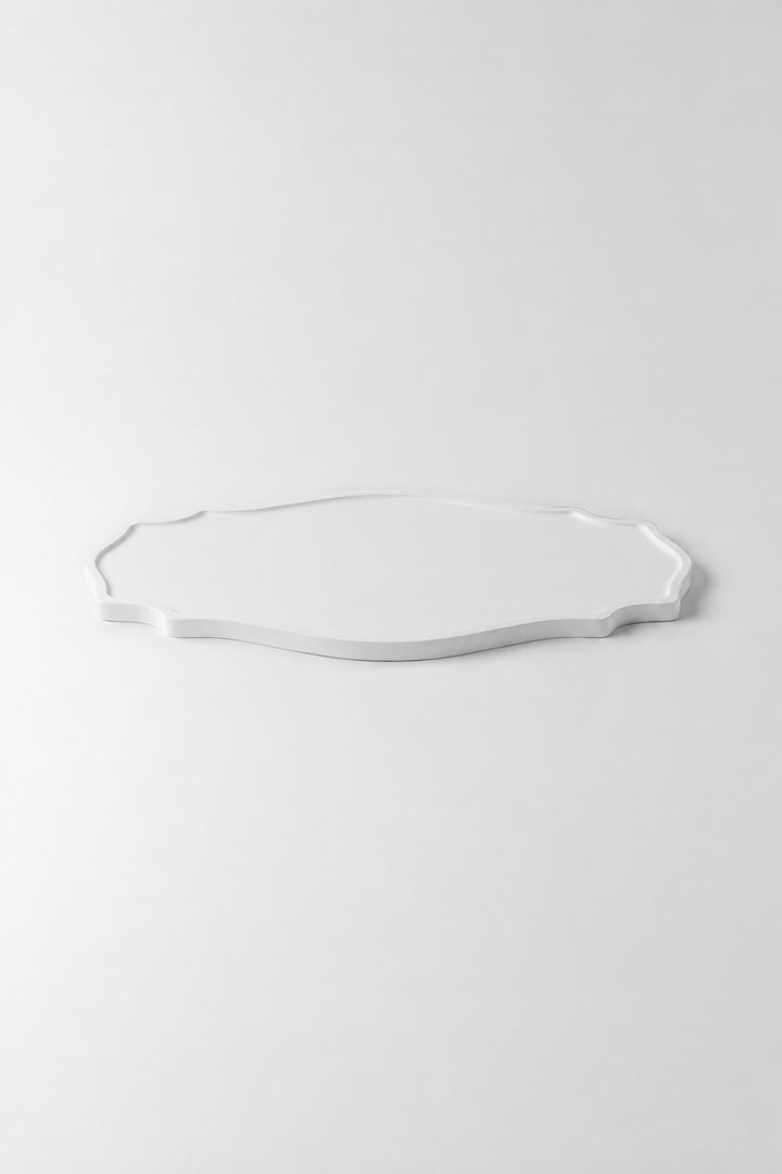 Vassoio Outline in legno Bianco 50 x 25 cm