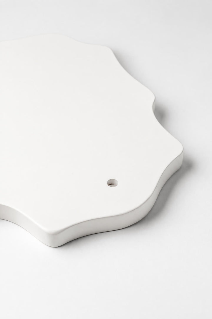 Vassoio Outline in legno Bianco 50 x 25 cm