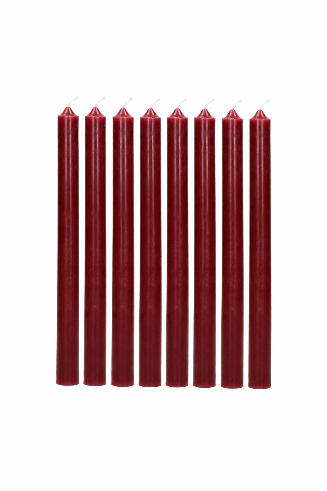 Set di 8 candele in cera di paraffina Bordeaux Ø 2,2 x H 25 cm