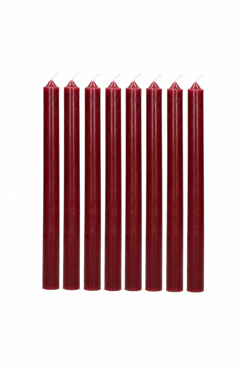 Set di 8 candele in cera di paraffina