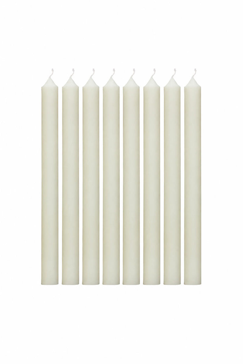 Set di 8 candele in cera di paraffina