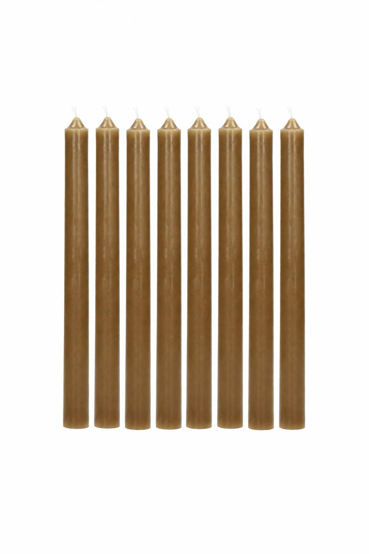 Set di 8 candele in cera di paraffina Mostarda Ø 2,2 x H 25 cm