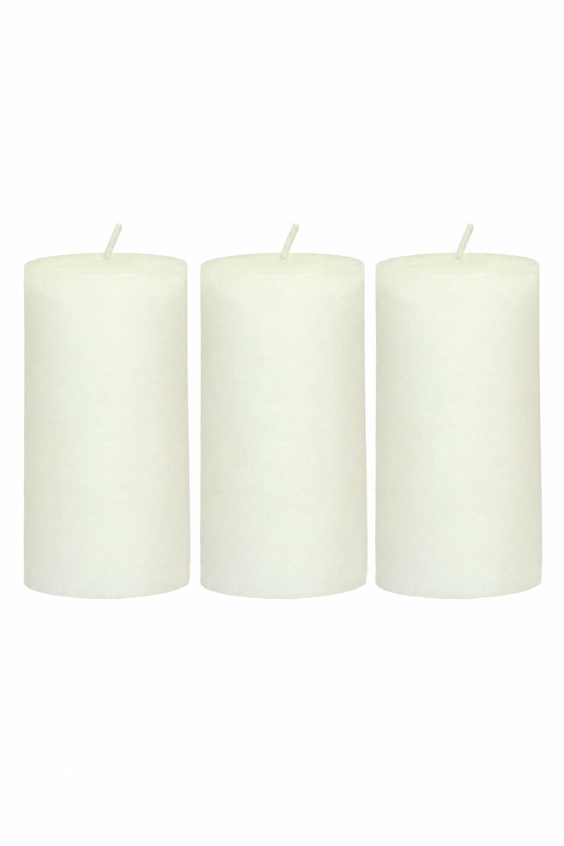 Set di 3 candele in cera
