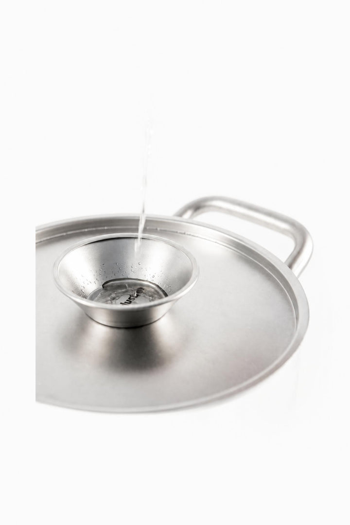 Coperchio 2Lid in acciaio Ice Ø 16 cm