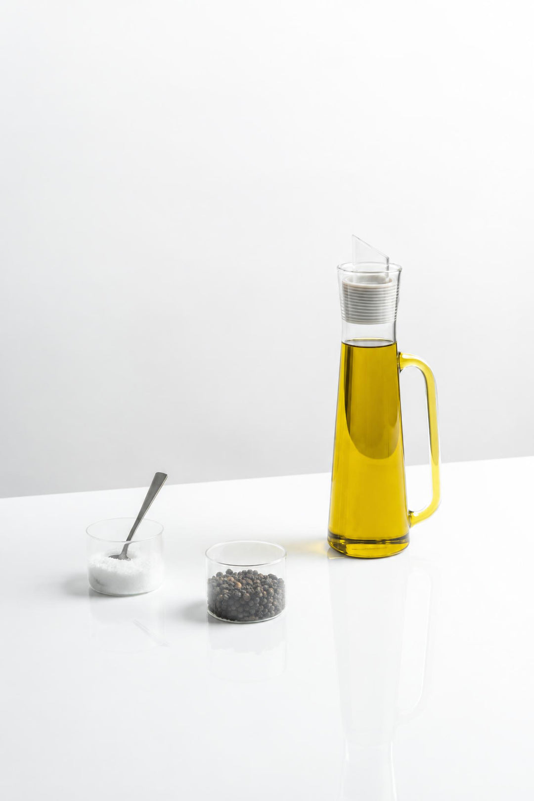 Oliera The Salad Family in vetro borosilicato e silicone