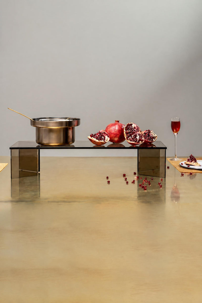 Centrotavola gastronomico Glass in vetro