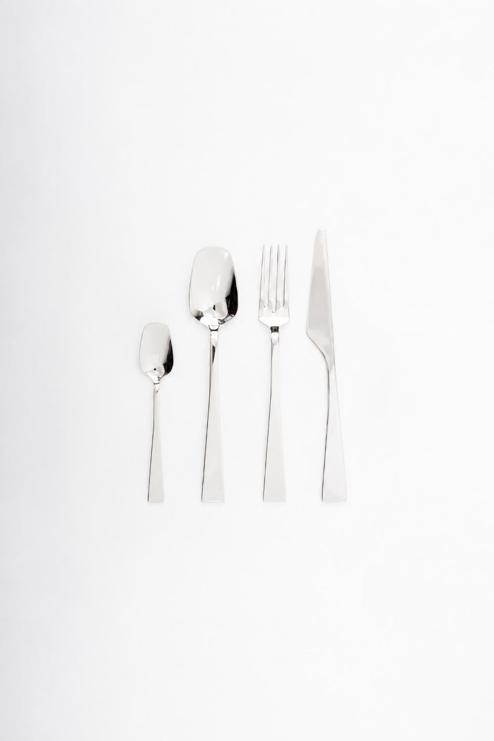 Set di posate 4 pezzi Zest in acciaio Lucido