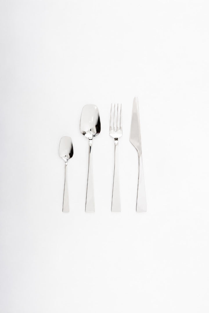 Set di posate 4 pezzi Zest in acciaio Lucido