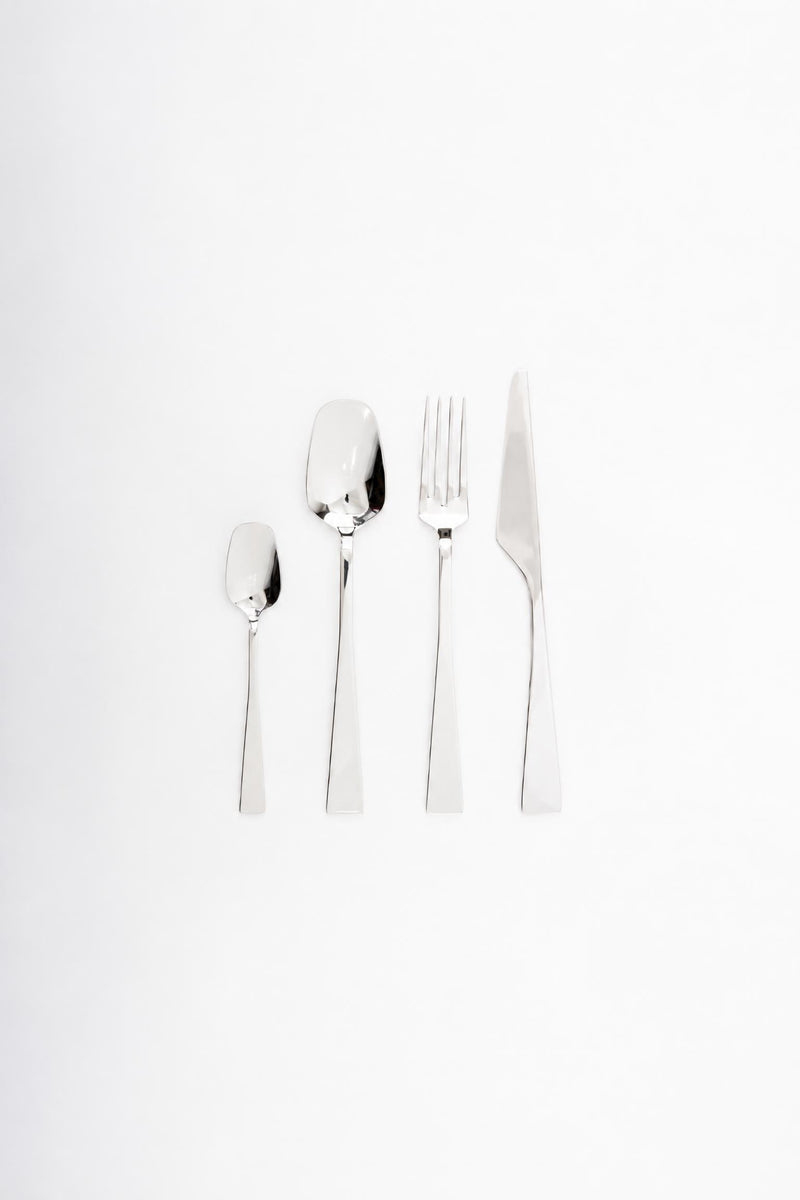 Set di posate 4 pezzi Zest in acciaio