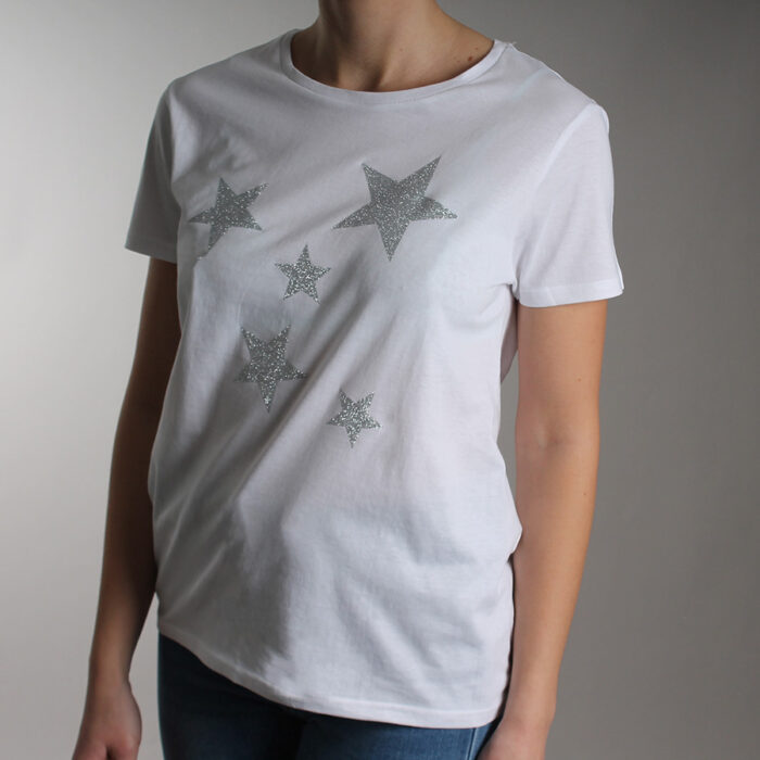 T-shirt Stelle Glitter - immagine 2