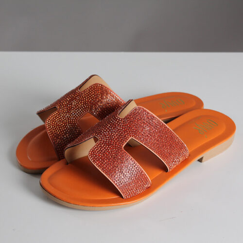 Ciabattina Vitto Glitter Arancio